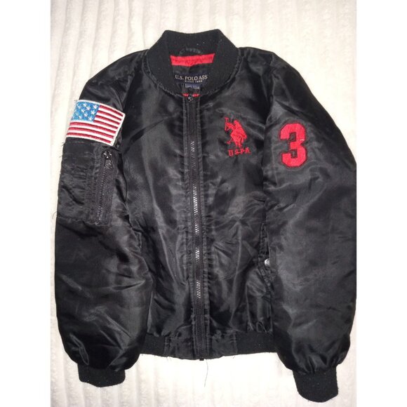 US Polo Assn Jacket Boys Size 8 USPA Bomber Coat - Picture 1 of 5